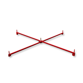 Easyfix Ständersystem Scherenständer 200cm rot mit 5 Dornen